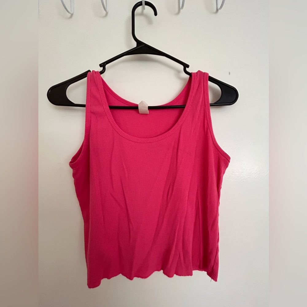 Pink Cropped Tank